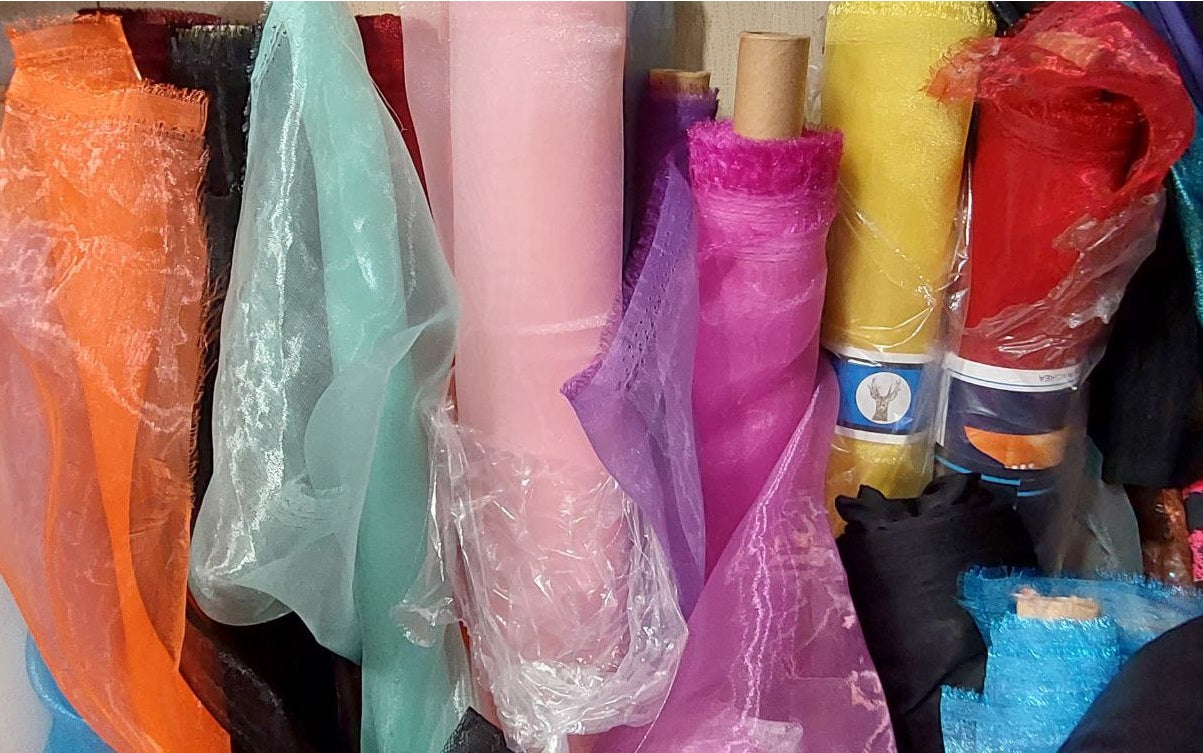 Womans Classic Organza Trench Coat. Belted Transparent Blazer for Woman